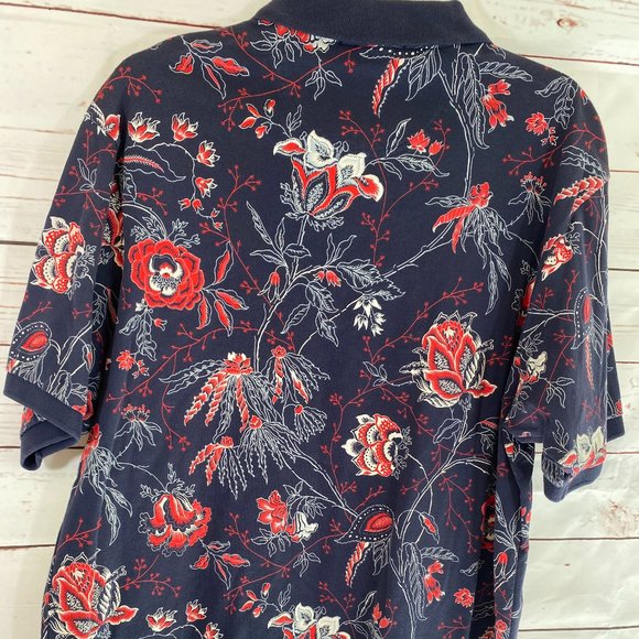 Daniel Cremieux Red White Blue Short Sleeve Shirt NWOT Men's Size Large - Picture 6 of 13